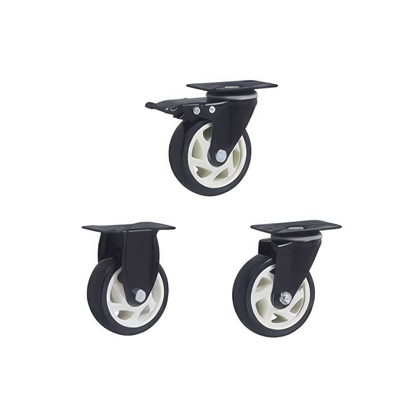 Medium Black & White Caster wheel